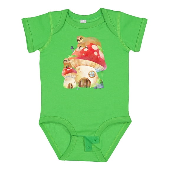 Inktastic Mushroom Cottage Boys or Girls Baby Bodysuit