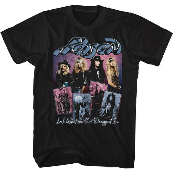 Poision Look What  Black Adult T-Shirt 3Xlt