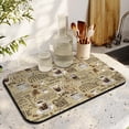 thumbnail image 5 of Fun Coffee Kitchen Mats for Floor Set of 2 Pieces Kitchen Rugs and Coffee Mat Dish Drying Mats Kitchen Accessories, 5 of 6