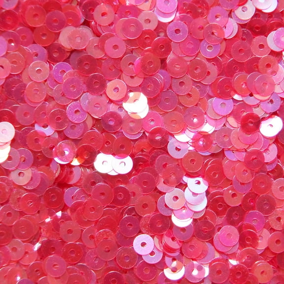 Ruby Red Sequins 4mm Crystal Rainbow Iris Iridescent Made in USA