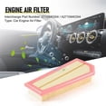 thumbnail image 4 of Engine Air Filter for Mercedes Benz W204 S204 C204 A204 R172 C250 SLK250 2012-2015 2710940304, 4 of 5