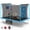 Light Blue, variant on Large Rectangle Trampoline for Kids and Adults, 1600LBS Weight Capacity 8 ×12ft Recreational Trampoline with Enclosure Net&Basketball Hoop, Segmart Galvanized Heavy Duty Outdoor Trampolines for Patio
