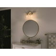 thumbnail image 6 of 45688CPZ Kichler Lighting Brinley - 2 Light Bath Vanity Approved for Damp Locations - with Vintage Industrial inspirations - 10 inches tall by 15.75, 6 of 12