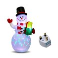 thumbnail image 1 of Muñeco de nieve inflable Advancent LED Adorable 5 pulgadas para interior y exterior jardín patio, 1 of 6