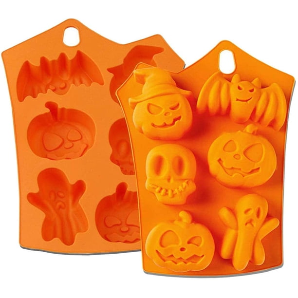 Juego de moldes para hornear de calabaza fantasma de Halloween de silicona 3D Novedad Moldes de dulces de chocolate Moldes de jabón Suministros para hornear en el hogar para la cocina Herramientas para hornear de bricolaje Sailing Electrónica