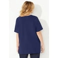 thumbnail image 2 of Catherines Women's Plus Size Easy Fit Short Sleeve Scoopneck Tunic, 2 of 3