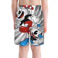 thumbnail image 3 of The Cuphead Show Boys Swim Trunks Compression Liner Swim Shorts Beach Quick Dry Bathing Suit With Boxer Brief Swimwear, 3 of 7