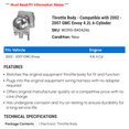 thumbnail image 2 of Throttle Body - Compatible with 2002 - 2007 GMC Envoy 4.2L 6-Cylinder 2003 2004 2005 2006, 2 of 2