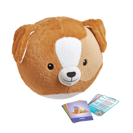 hand2mind BubblePlush Yoga Ball Buddy Puppy