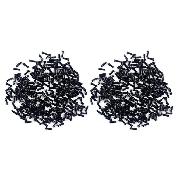 50 piezas de alambre de freno de bicicleta de montaña Eigraketly tapas traseras de Aleación de aluminio Negro 2piezas