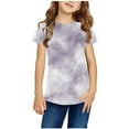 thumbnail image 4 of AJTQTH Boys Girls Tshirts Kids Summer Casual Breathable Comfy Clothes Outfits Tie-Dye Short Sleeve Round Neck Tops Cute Ombre Color Tees Shirts Blouses Gray 5-6 Years, 4 of 4