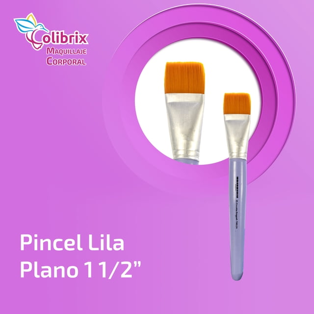 Colibrix Pincel Lila Plano1 1/2 In COLIBRIX Pincel