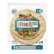 BFree Foods, Gluten Free Keto High Protein Carb Friendly Tortilla Wraps, 7.4oz, 5 Count