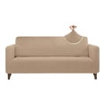 thumbnail image 2 of Juego de Protector Cubre Sala MELOCOTTON HOGAR Elástico beige, 2 of 6