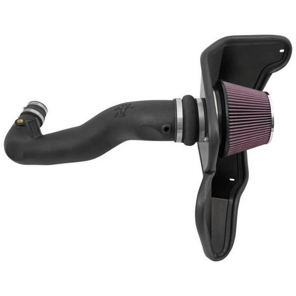 K&N Cold Air Intake Kit: High Performance, Guaranteed to Increase Horsepower: 50-State Legal: 2015-2017 FORD (Mustang)57-2589