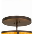 thumbnail image 3 of Meyda Tiffany 163106 Craftsman Prime 2 Light 16" Wide Semi-Flush Ceiling Fixture -, 3 of 7