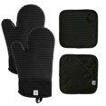 thumbnail image 1 of Juego de guantes y soportes para ollas AH Artisan Home, silicona negra, 1 of 9