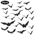 thumbnail image 1 of Haillom Halloween Stickers 3D Animal Festival Decorations Home PVC Window Decals Ornaments, 24Pcs, Type 1, 1 of 10