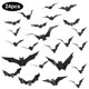 thumbnail image 5 of Yuarrent 48 uds/24 uds/12 Uds Halloween estereoscópico murciélago araña pegatinas 3D Animal Festival hogar PVC ventana calcomanías adornos Type1 NO1 Yuarrent CBP268016, 5 of 6