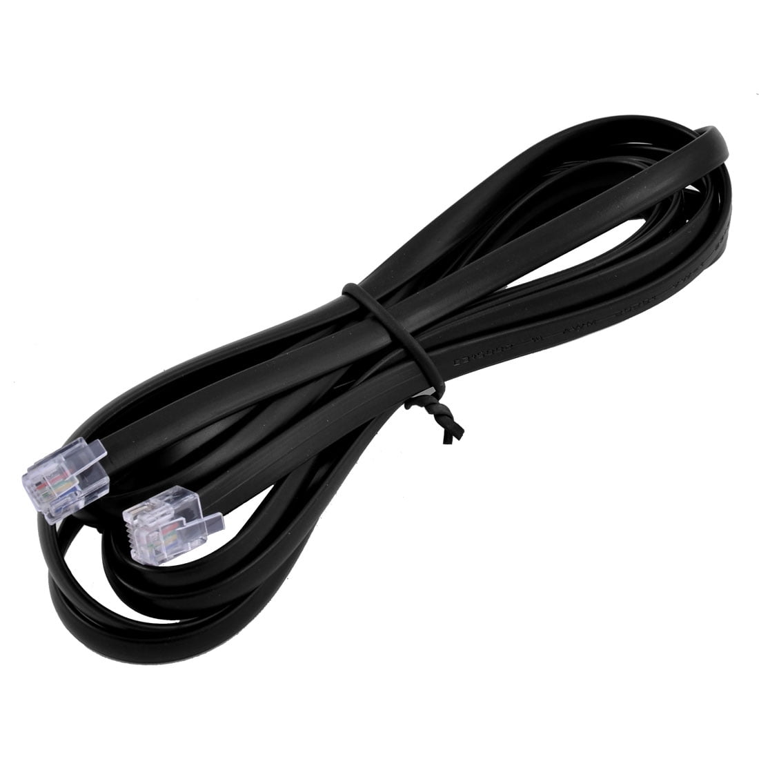 8.4Ft RJ12 6P6C Telephone Handset Receiver Extension Line Wire Cable Black Walmart Canada
