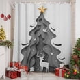 thumbnail image 2 of Christmas Tree Shower Curtains for Bathroom, Abstract Grey Trees Elk Gift Bird Star Art Waterproof Fabric Shower Curtain for Bathroom Bathtub Decoration, Machine Washable, 54x"78", 2 of 9