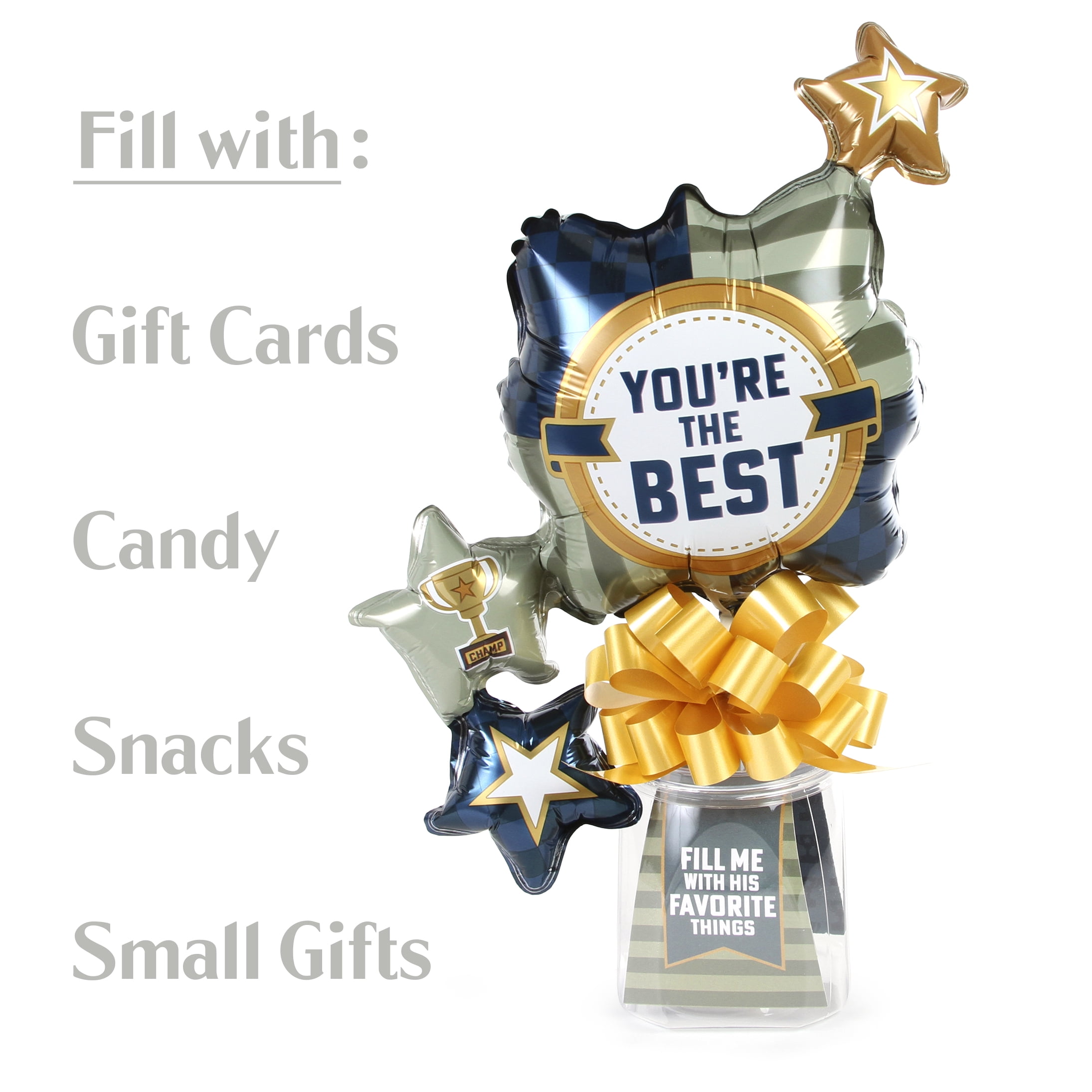 You're the Best Fillable Container Gift Set with Balloons, Father's Day by Way To Celebrate