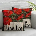thumbnail image 3 of PHYHOO Red Flowers Pillow Covers, Red Floral Bloom Pillows Decorative Throw Pillows Cushion Case Farmhouse Outdoor Decor for Sofa Couch, 3 of 5