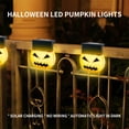 thumbnail image 3 of Hvmvliv Halloween Solar Lights Evil Pumpkin Lights Halloween Garden Fence Steps LED Lights Halloween Decorations Yellow, 3 of 9