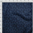 thumbnail image 4 of oneOone Cotton Poplin Dark Blue Fabric Floral Dress Material Fabric Print Fabric By The Yard 56 Inch Wide, 4 of 5