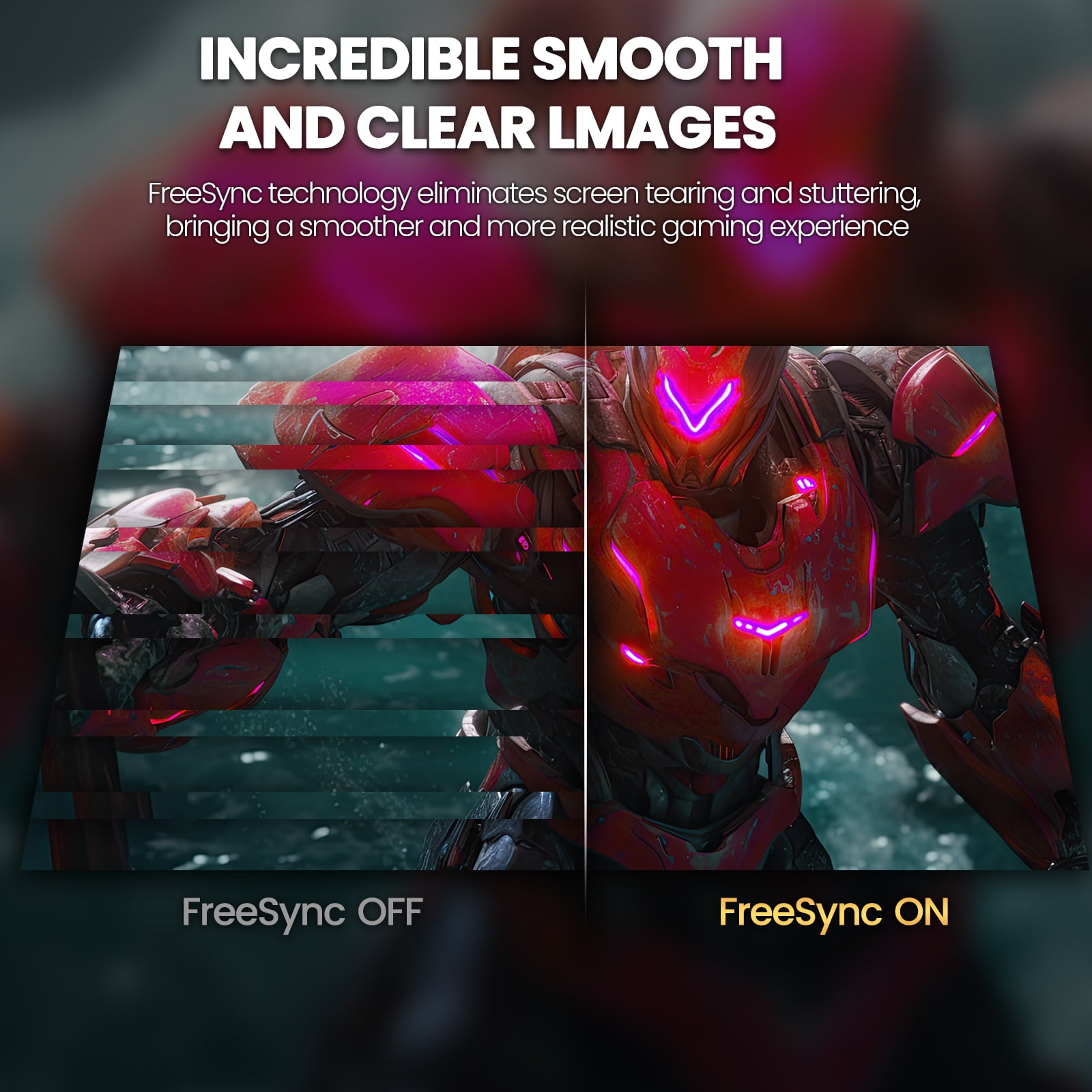 Suevery 24" Curved Gaming Monitor - 200Hz, 1080P FHD, 99s RGB, FreeSync, Frameless, HDMI/DP, Black
