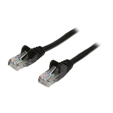 Belkin A3L791-15-BLK-S 15 ft. Cat 5E Black Patch Cable CAT5e Snagless RJ-45M / RJ-45M