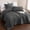 Dark Gray, variant on Sleep Zone Seersucker Comforter Set, 2 Piece Soft Washed Brushed Bedding Set, Flint Stone Blue Twin/Twin-XL