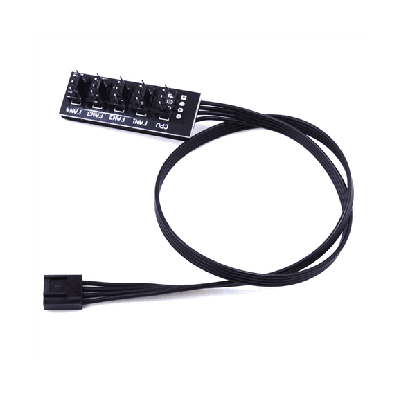 40cm 1 to 5 4-Pin Molex TX4 PWM Fan CPU HUB Splitter PC Case Chasis Cooler Extension Cable Adapter Controller