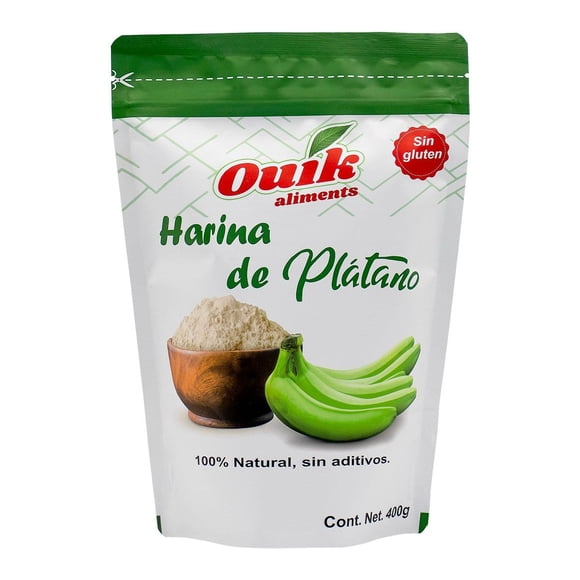 Harina de Plátano sin gluten de 400 gramos