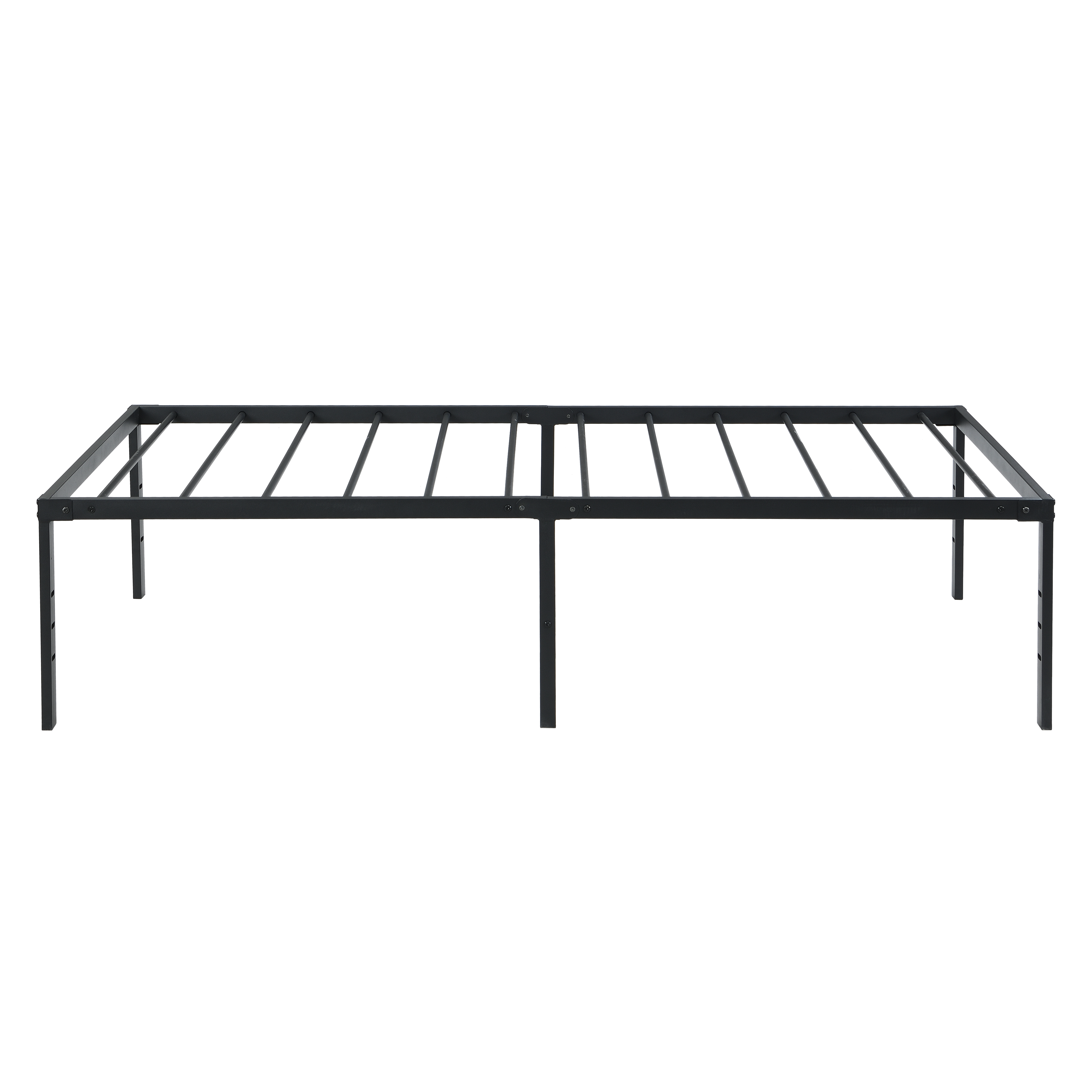 Euroco Metal Twin Size Platform Bed Frame, Heavy Duty Metal Bed, Black