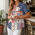 thumbnail image 5 of 250th Anniversary USA Shirt Casual 250 Years Of Freedom T Shirt Button Down Short Sleeve Shirts Patriotic Shirts Tops, 5 of 7