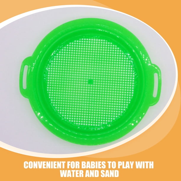 Jouets Eau Plage Tout-petits LIOOBO 8 Pièces Jouets De Bain Et Plage - Tamis à Sable PP Pour Enfants Avec Pelle - Jouets Éducatifs Couleurs Vives