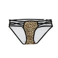 thumbnail image 2 of HUPOM Women Boxers Underwear Panties High Waist Leisure Belt Drop Waist Brown XL, 2 of 9