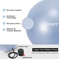 thumbnail image 5 of XPRT Fitness 65 cm Blue Exercise Ball, Anti-Burst Yoga Stability Ball with Foot Pump for Core Training and Balance, 5 of 8