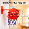 thumbnail image 2 of Silent Basketball Montxilele para interiores, tamaño 7, con aro montado en la pared, 2 of 9