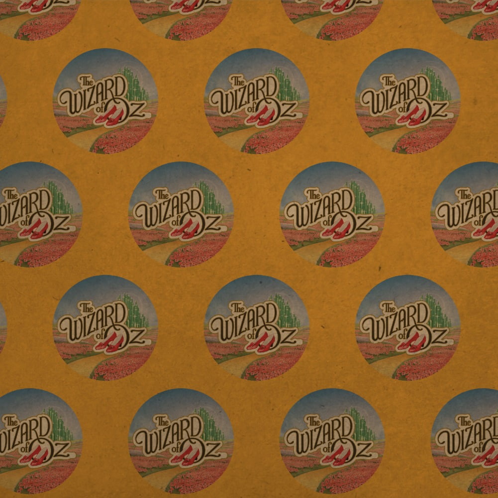 The Wizard of Oz Ruby Slippers Logo Premium Kraft Roll Gift Wrap Wrapping Paper