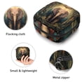 thumbnail image 3 of Bohemian Sanitary Napkin Storage Bag Pouch, Period Bag Makeup Travel Bag Oxford Cloth Small Travel Toiletry Bag for Women, 4.7x6.6x6.6 in, 3 of 6