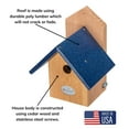thumbnail image 6 of JCS Wildlife Chickadee Post Mount Birdhouse with Recycled Poly Lumber Roof, 6 of 11