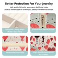 thumbnail image 3 of Valentine's Day Travel Portable Square Decorative Box with Necklace Holder and Jewelry Organizer - Ideal for Rings, Earrings, Necklaces, Bracelets - Suitable for Girls and Women, 3 of 6