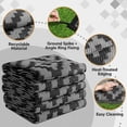 thumbnail image 3 of UNTIMATY 8'×10' Outdoor Rug Waterproof Patio Carpet Outdoor Area Rug Large Plastic Straw Mat for RV Camping Porch Deck Balcony, Black and Gray, 3 of 8
