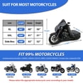 thumbnail image 2 of Funda impermeable para motocicleta mieapond para Harley Touring, 2 of 6