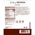 thumbnail image 4 of Monin Premium Coconut Syrup, Authentic Tropical & Creamy Fruit Mixer, 750 mL (25.4 oz) Glass Bottles, Professional Bulk Case of 12, 4 of 4