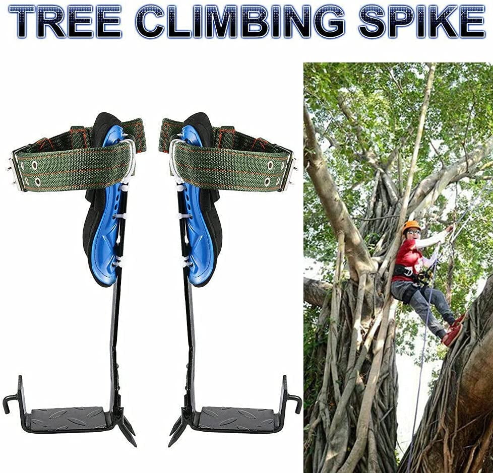 Abaodam 1 Set Tree Climbing Gear Pole Tree Climbing Spikes Practical Climbing Tree Shoes 
