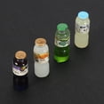thumbnail image 3 of Juego de Botellas de Jugo en miniatura Sincero decoración de cocina casa de muñecas Escala 1:12 4 piezas, 3 of 9