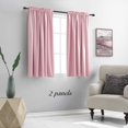 thumbnail image 2 of Cortinas Donren, color rosa, opacas, para habitación infantil, 107 x 115 cm, 2 paneles, 2 of 8